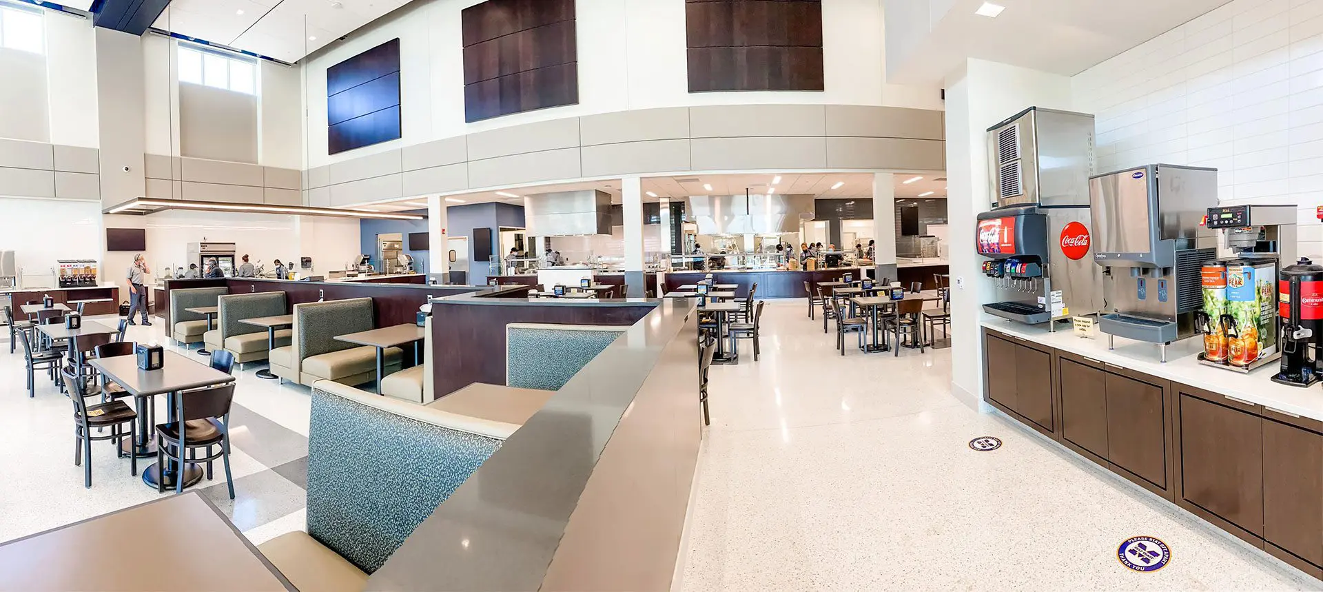 Interior view of cafeteria